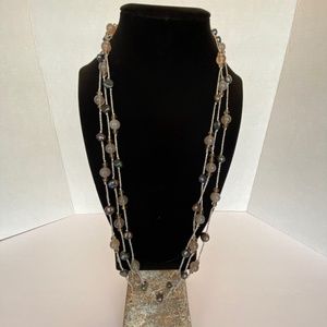 12 INCH LONG BEADED NECKLACE